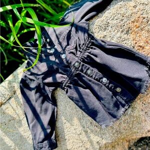 Stylish Black Button Down Kids Shirt